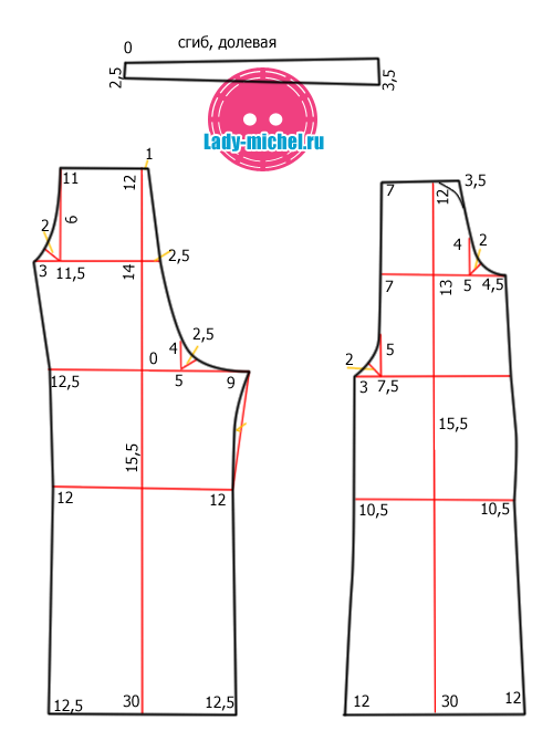 выкройка полукомбинезон